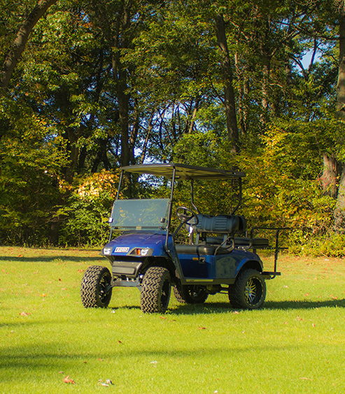 Golf cart outdoors